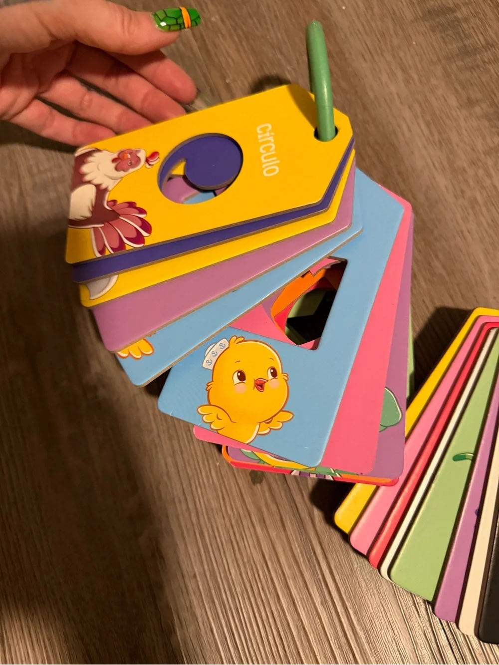 Kids Color & Shape Learning Cards - Multi-Color- like new